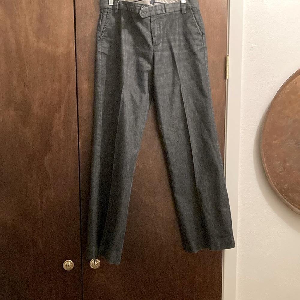 GAP Black and Gray Wide-Leg Trousers